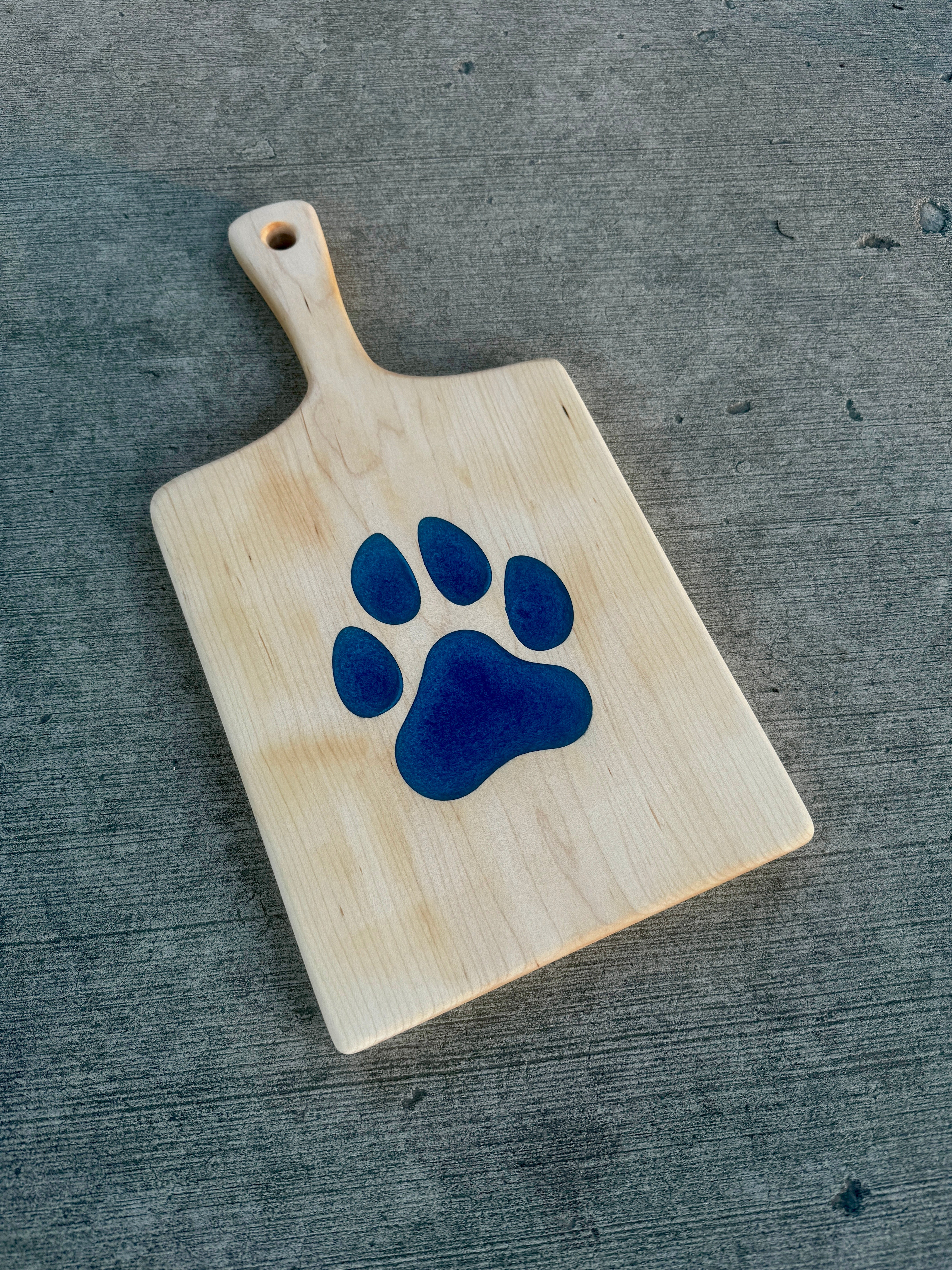 Maple Paw Print Serving Board