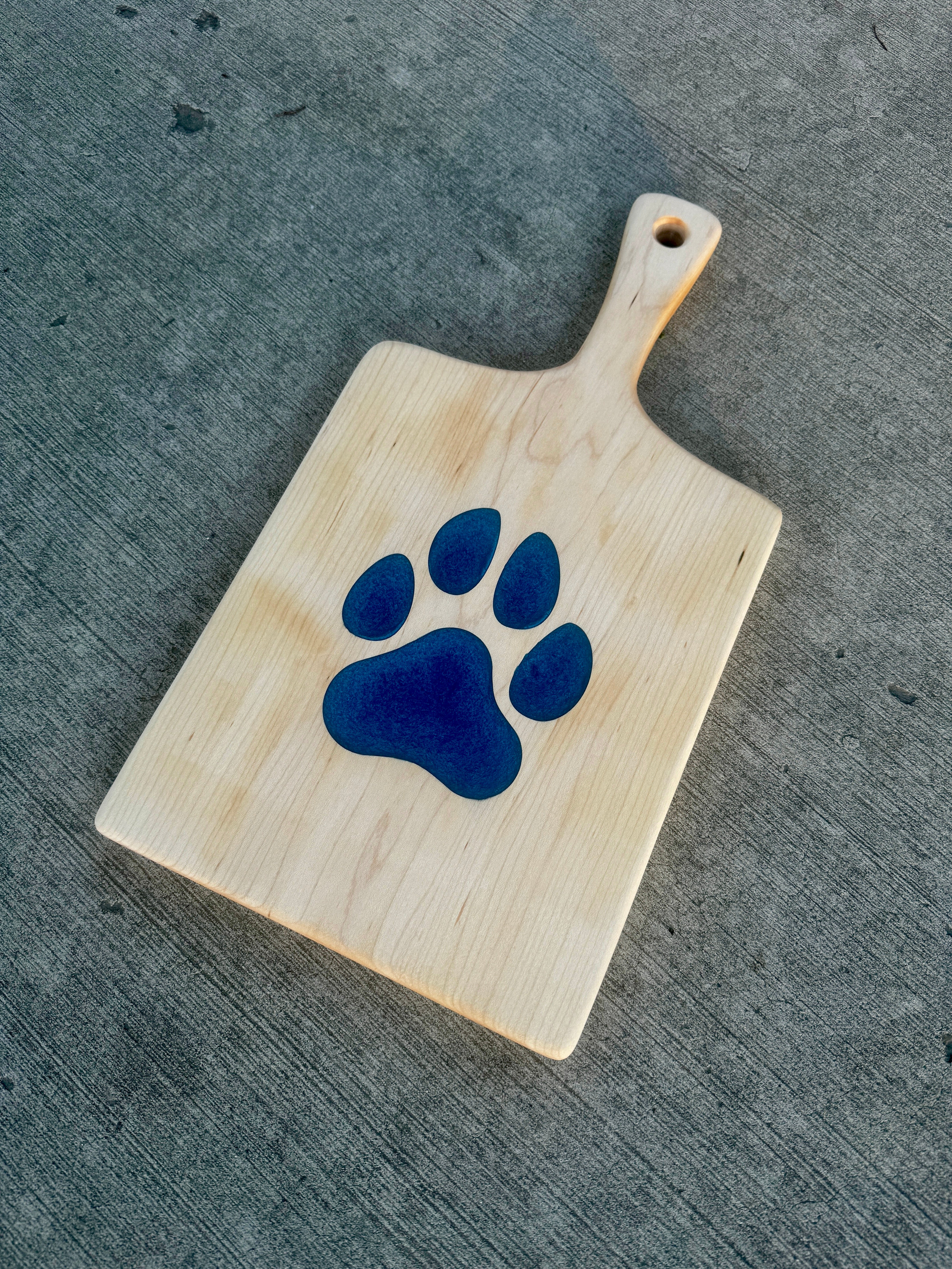 Maple Paw Print Serving Board