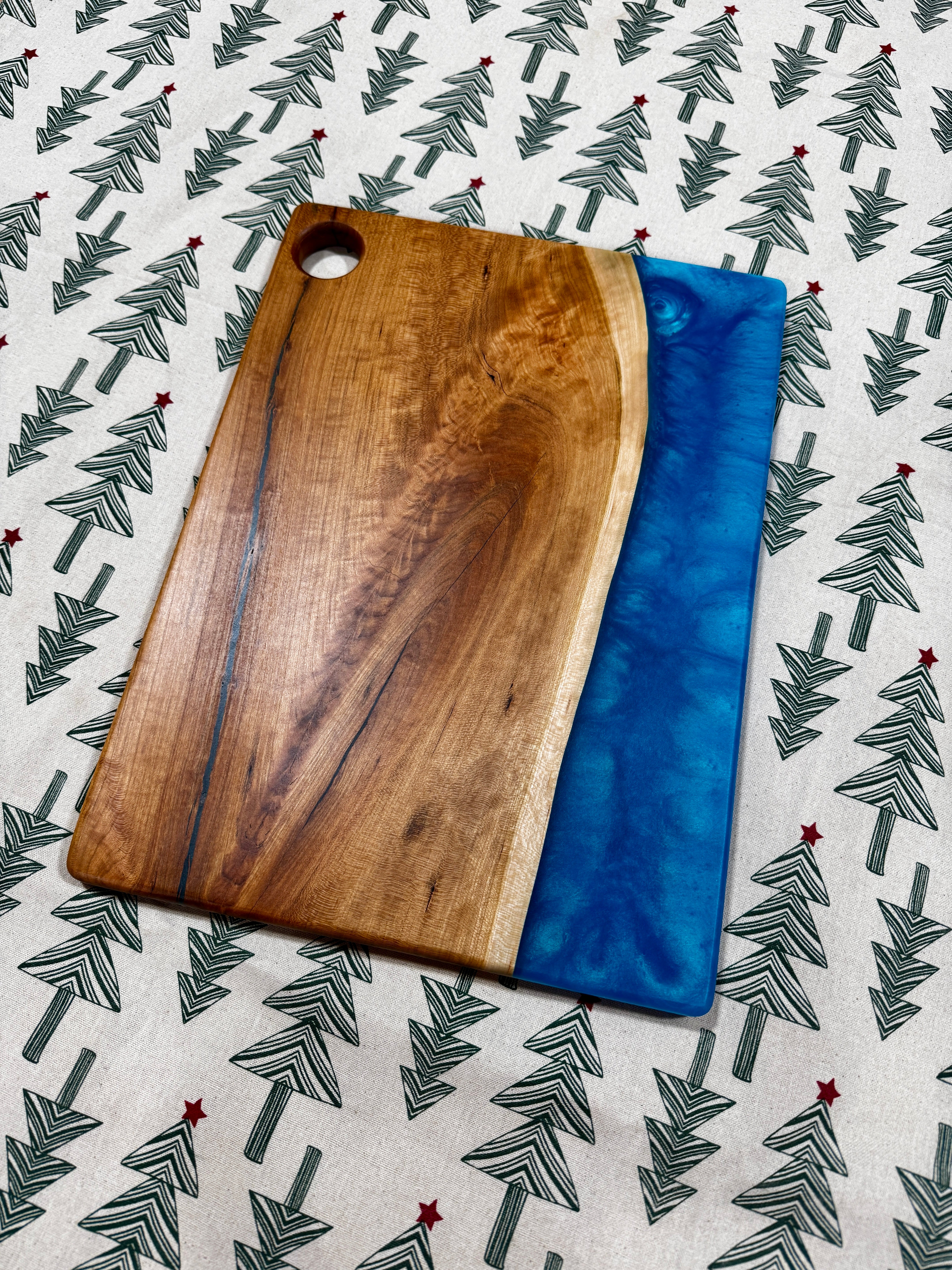 Cherry & Atlantis Resin Charcuterie Board